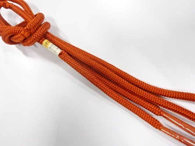 JAPANESE KIMONO / UNUSED HAND-TIED OBIJIME